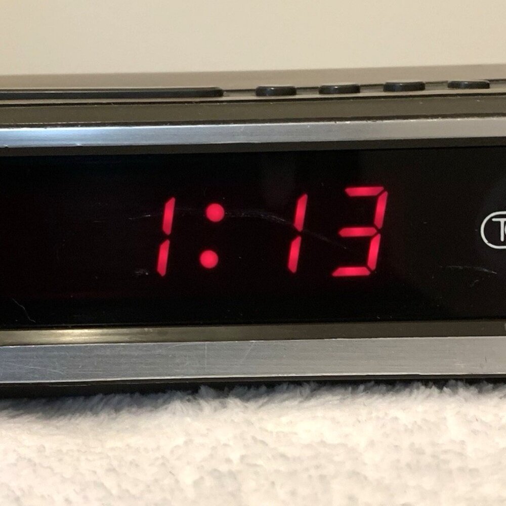 Vintage TOZAJ  Model No. 1051 Electronic LED Alarm Clock. Tested!